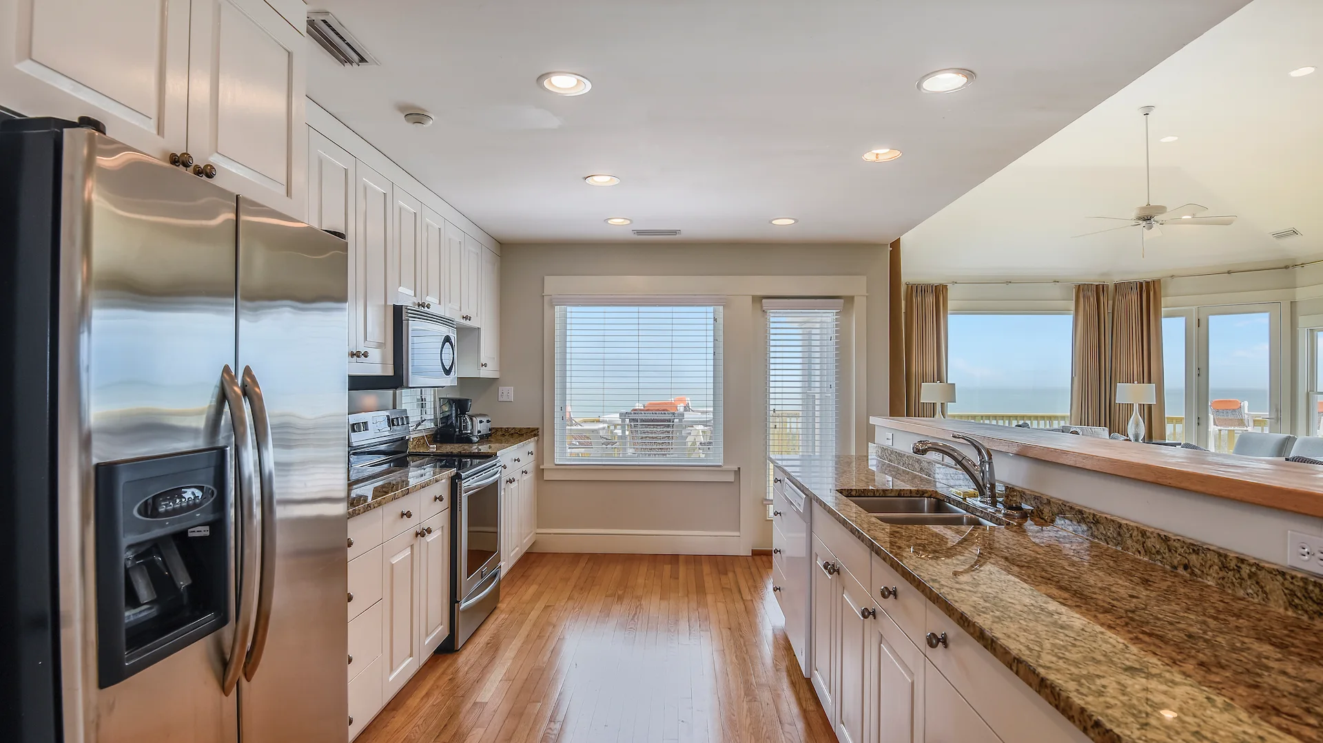 Bright kitchen in Caffey House 6 Bedroom Residence.